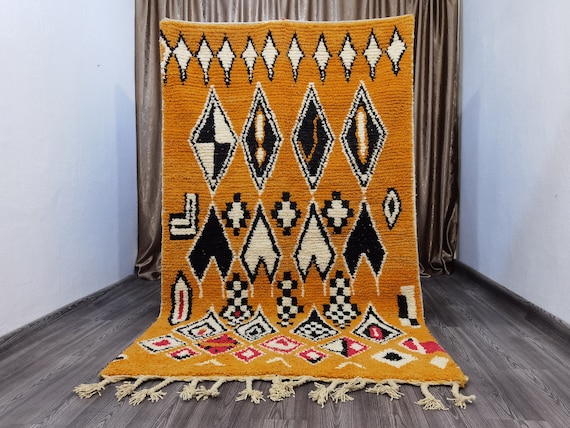Custom Fabulous Boujad Rug - Handmade Rug - Authentic Moroccan Rug - Bedroom Area Rug - Azilal Rug - Hand Knotted Rug -  Custom Rug
