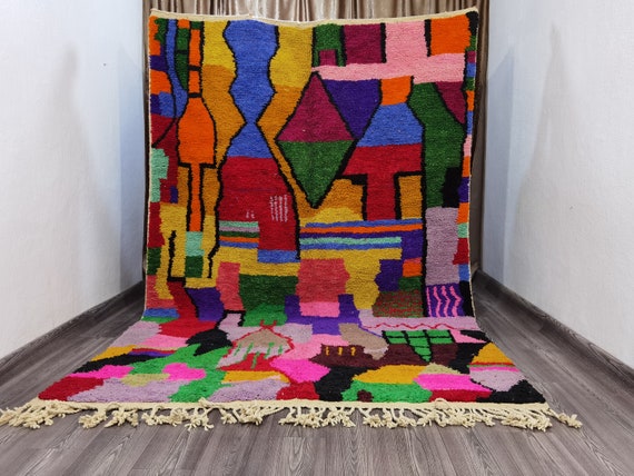Colorful Beni Ourain Rug, Custom Moroccan Rug, Luxury Rug, Berber Area Rug, Moroccan Tribal Rug, New Home Rug, Custom Made Rug, Modern Home