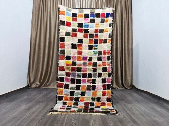 Handmade Berber Runner Rug – Colorful Moroccan Woven Rug (3x6.4 Ft)