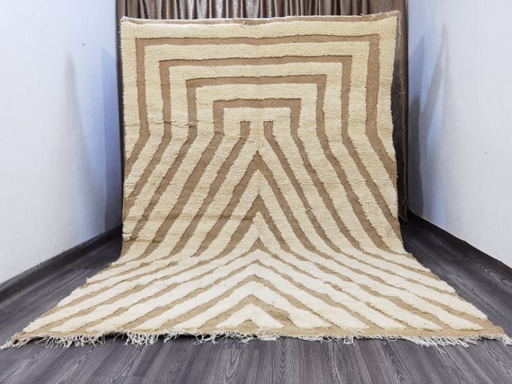 Berber Carpet - Costum Moroccan Rug - Authentic Moroccan Rug - Hand Knotted Wool Rug - Handmade Rug - Boho Chic Luxury Rug - Bedroom Art