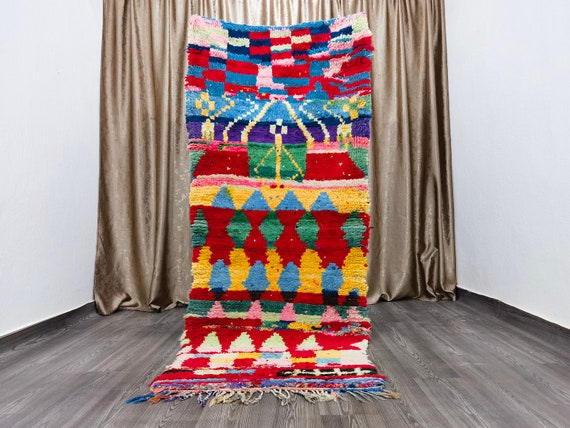 3x8 ft moroccan runner rug - runner for kitchen - runner entryway - Berber runner rug - authentic Berber rug - runner rug boho