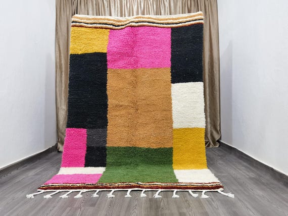 Gorgeous Beni Ourain Rug - Rugs For Living Room - Midcentury Modern Decor - Soft Area Rug - Handmade Home Decor - Morrocan Rug Bohemian