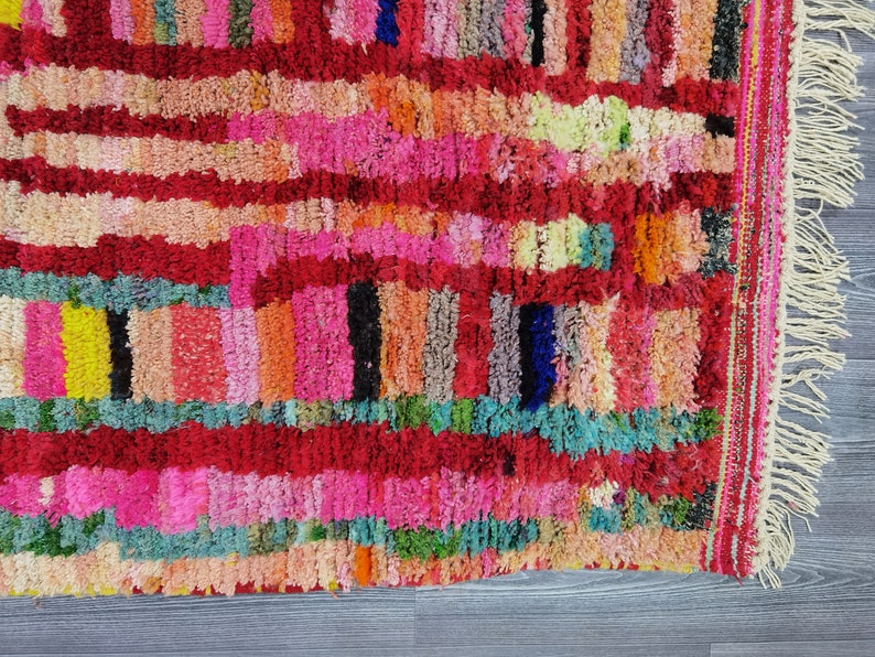 Custom Fabulous Boujad Rug Living Room Area Rug Hand Knotted Rug Authentic Moroccan Rug Berber Carpet Handmade Rug Wool Rug image 9