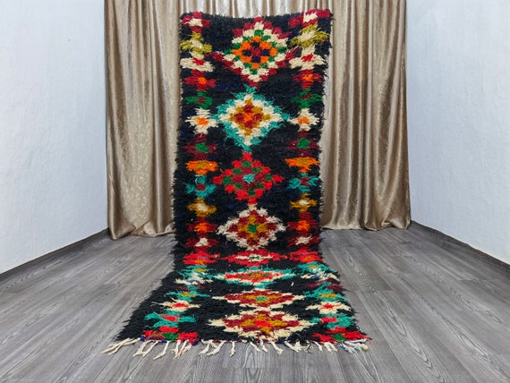 3,3x10 ft Runner Berber rug, Multicolored Runner Rug, Hallway Runner Rug, Handmade runner rug, Unique Rug Women, Azilal Runner Rug