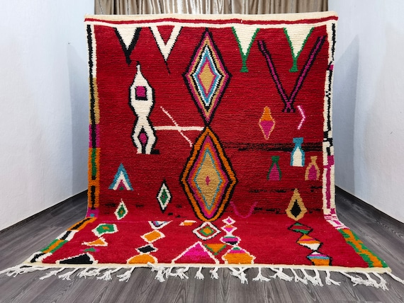 Boujad Moroccan Rug, Custom Rugs For Living Room, Abstract Rug Living Room, Rugs For Bedroom Aesthetic, Soft Area Rug, Morrocan Rug Bohemian