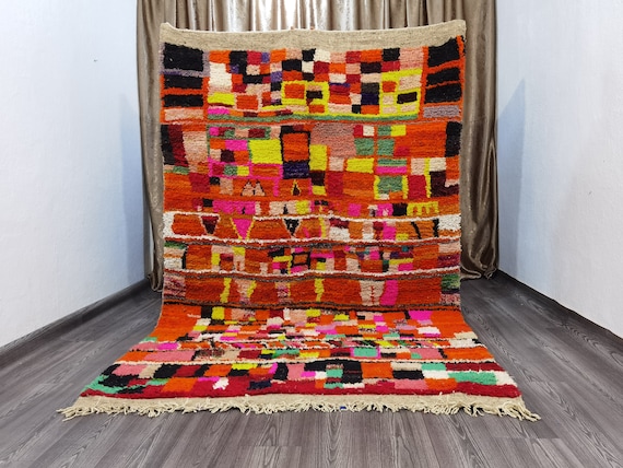 Custom Moroccan Rug - Handwoven Rug - Berber Carpet - Moroccan Carpet - Colorful Rug - Bathroom Carpet - Kitchen Rug Runner - Washable Rug