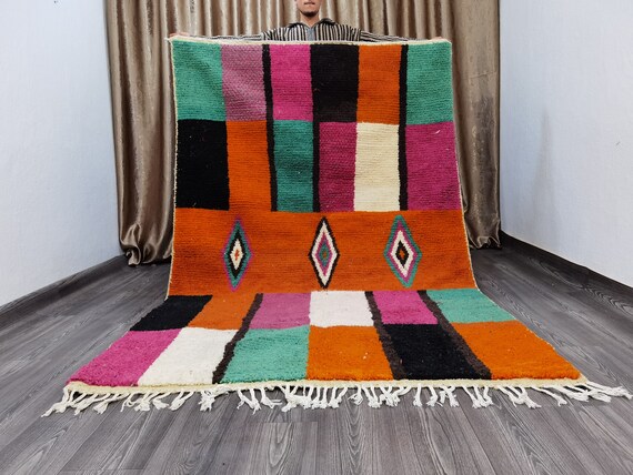 Living Room Rug, Gorgeous Beniourain Carpet, Azilal Berber Rug, Handmade Wool Carpet, Handwoven Rug Runner, Custom Bedroom Rug,Moorishcarpet