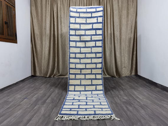 Purple Striped Moroccan rug - Custom Handwoven Moroccan rug - Wool Berber rug - Authentic Morrocan Rug - Rugs for Living Room .