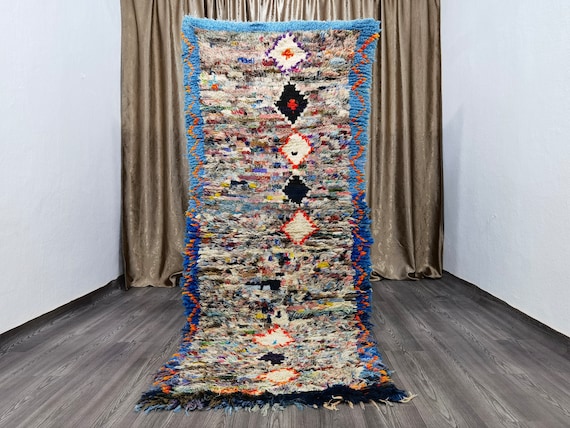 3.28x8.36 Ft , Berber Runner Carpet, Kitchen Rug Runner, Washable Runner Rug, Hand Woven Rug, Neutral Runner , New Home Gift, Runner Carpets