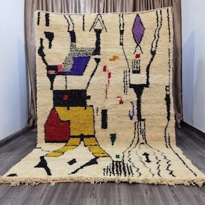 Alfombras estéticas de dormitorio, regalo de decoración del hogar, alfombra hecha a mano, alfombra personalizada, alfombra colorida personalizada, alfombra natural bereber, alfombra moderna marroquí