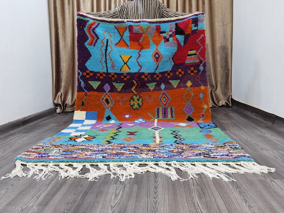 Costum Moroccan Colorful Rug, Moroccan Wool Rug, Custom Beni Ourain rug, Custom Order Moroccan Rugs, Modern Moroccan Rug,Boho Moroccan Rugs