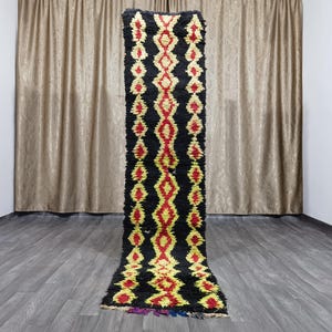 Moroccan Runner Rug - Authentic Moroccan rug - berber Colorful Runner Rug - Authentic boujaad runner rug - Berber Runner Carpet 2x9 FT