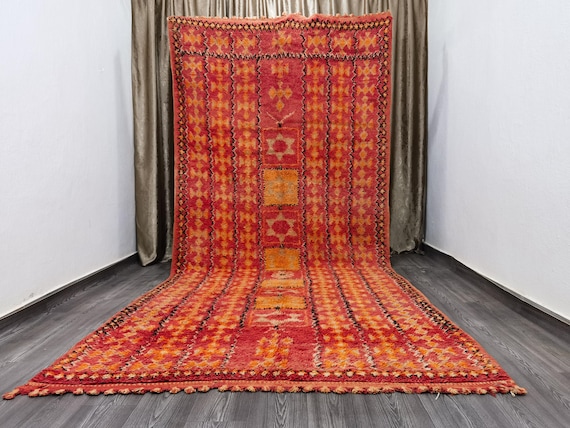 Boujaad Moroccan Rug , Colorful Wool Rug , Rugs For Living Room,  Rugs For Bedroom, Moroccan Decor, Moroccan Shag Rug, Bohemian Rug