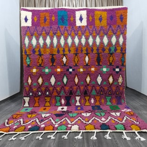 Gorgeous Handmade Moroccan Bohemian Shag Rug, Personalize Gifts for Home Decor