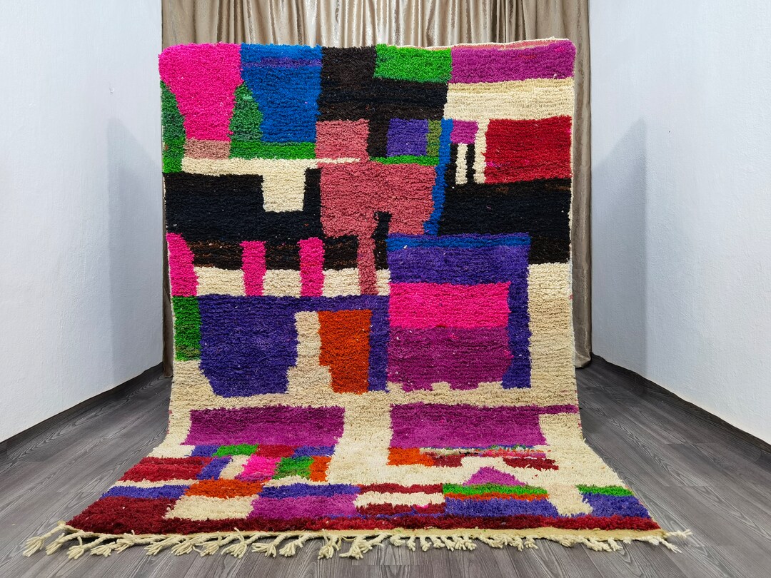 Jinan Beni Ourain Rug Handwoven 100 Percent Natural Wool Elevates Modern Interiors For Elegant Homes main image 1