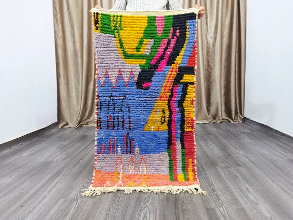 Moroccan Handmade Rug - Moroccan Runner Rug - Hallway Runner Rug - Hand Knotted Runner - Living Room Rug - Entryway Rugs, Luxury House