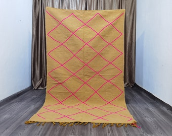 Custom Moroccan Kilim Rug: Handwoven Wool Berber Carpet