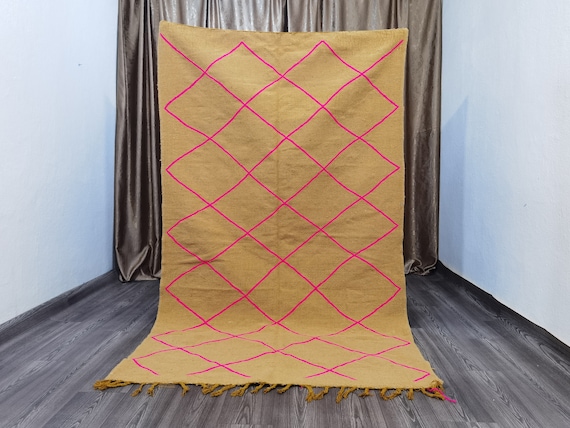 Custom Moroccan Kilim Rug: Handwoven Wool Berber Carpet