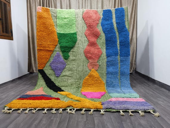 Boujaad Moroccan Boho Rug – Handmade Area Rug .