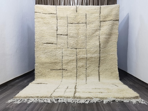 Custom Beni Ourain rug- ara Rug- Large Moroccan Rug- rugs for living room - Custom rug - Handmade Moroccan Rug, Bohemian rug