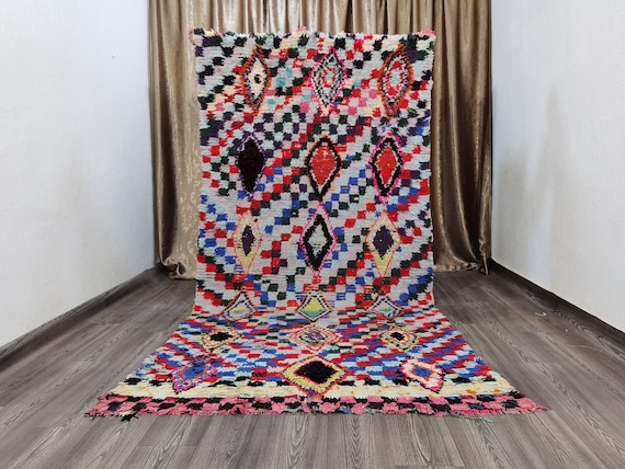 Azilal Runner Rug , Handmade Gifts For Home , Home Decor Vintage  , Striped Moroccan Rug ,  handmade rug , Rare old woven colored Rug