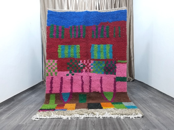 Gorgeous Moroccan Rug - Sheep Wool Rug - Handwoven Rug - Living Room Rug - Area Rug - Berber Rug - Moroccan Handmade Rug - Bohemian Rug