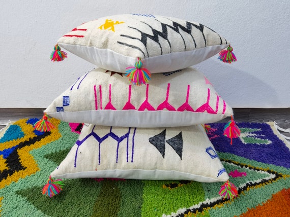 Custom Handmade Pillow, Cozy Decor, First Birthday Gift, Custom Wool Pillow, Personalized Gift, Bedroom Decor, Christmas Gifts, Pillow Cover