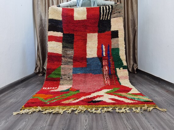 Authentic Moroccan Rug, Handmade Moroccan Rug , Bohemian Rug , Moroccan Rug, Sheep Wool Rug, Handwoven Rug, Azilal Rug, Berber Rug, Area Rug