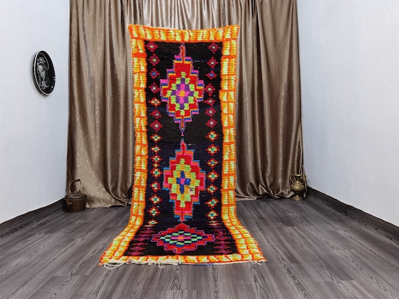 3x9 ft - Boujaad Entryway Runner, Vintage Runner Rug, Berber Runner Rug , Outdoor Rug Runner , Azilal Rug Moroccan, Home Decor Boho