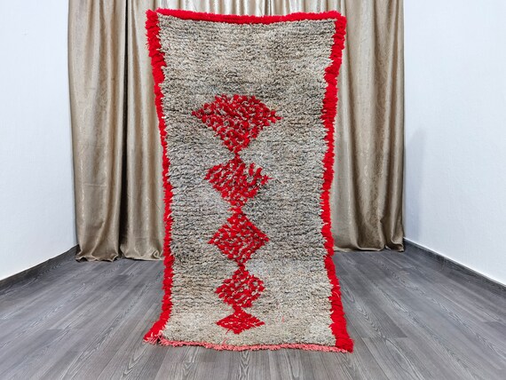 Moroccan Boucherouite rug Colorful Rug, recycled fabric rug, Handmade rug Moroccan, old boucherouite rug, Vintage rug