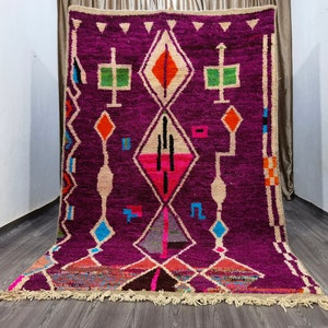 Custom Moroccan Rug, Authentic Moroccan Rug, Fuchsia Moroccan Rug, Rugs For Living Room, Area Rugs For Bedroom , Carpets For Living Room