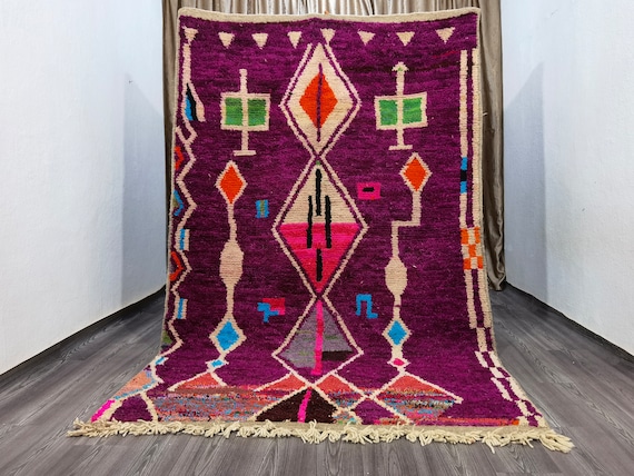 Custom Moroccan Rug, Authentic Moroccan Rug, Fuchsia Moroccan Rug, Rugs For Living Room, Area Rugs For Bedroom , Carpets For Living Room