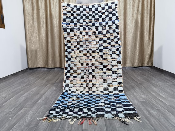 Moroccan Rug, Beniourain Crapet, Berber Carpet, Colorful Rug, Boujaad Runner Rug Kitchen, Berber Carpet, Fabulous Boujad Rug, Handmade Rug