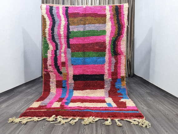 Unique Moroccan Pink Rug, Rugs For Living Room, Pink Area Rug 8x10, Custom Moroccan Pink Rug, Moroccan Berber Carpet, Pink Teppich Marokko