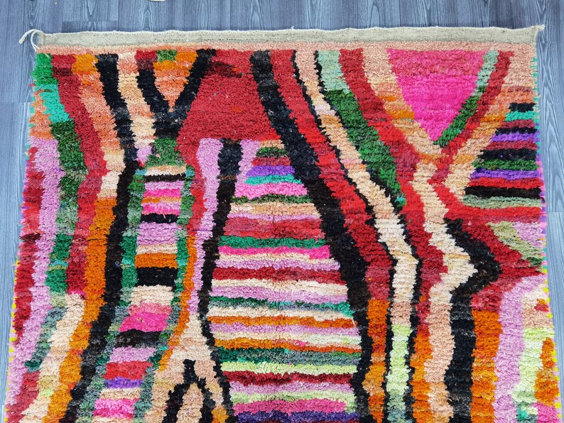 Custom Fabulous Boujad Rug Living Room Area Rug Hand Knotted Rug Authentic Moroccan Rug Berber Carpet Handmade Rug Wool Rug image 5