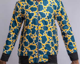 African Print Bomber Jacket