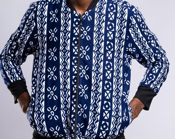 African Print Bomber Jacket
