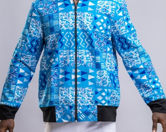 African Print Bomber Jacket