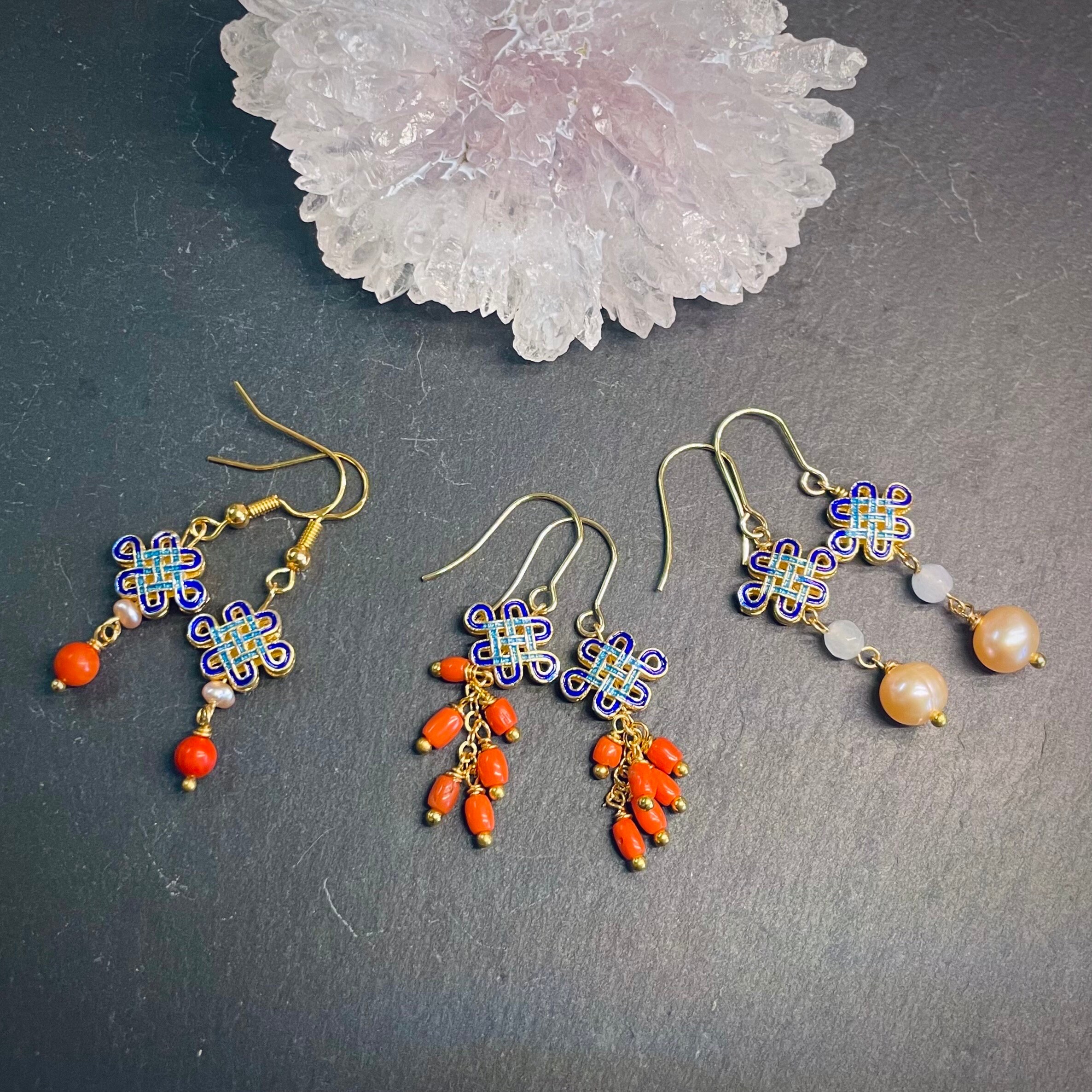 Chinese Knot Earring - Etsy