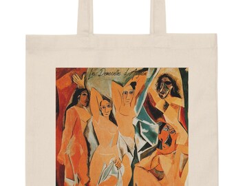 Tote bag Pablo Picasso The Young Ladies of Avignon ,aesthetic ,art ,shoulder bag  gift