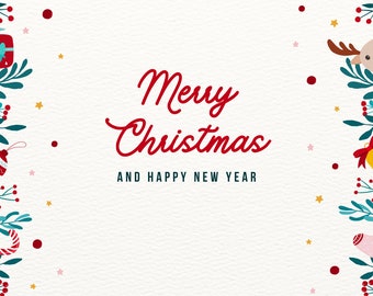 Merry Christmas and Happy New year Card