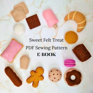 Felt Cake & Biscuit Sewing Pattern Bundle: Pretend Play Food EBOOK (PDF)