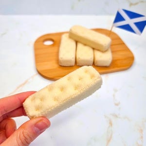 Filz Scottish Shortbread Keks PDF-Schnittmuster mit Anleitung - einfache anfängerfreundliche Filz-Nahrungs-Spielset-Vorlage zum Rollenspiel