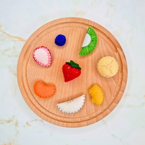 Felt Fruit Salad Sewing Pattern: Strawberry, Blueberry, Banana, Mandarin, Apple, Orange, Kiwi (PDF)