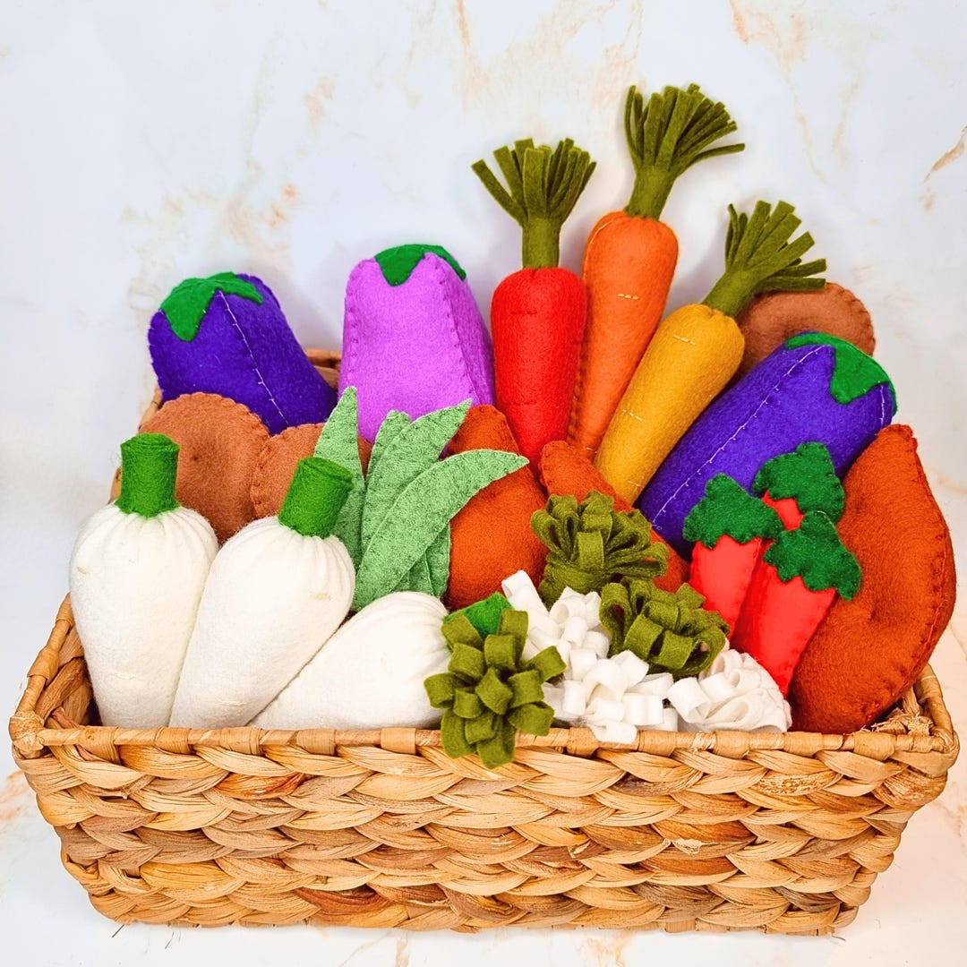 フェルト野菜の型紙：子供のごっこ遊び用食品おもちゃ（PDF） - Etsy 日本