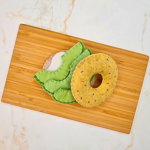 Felt Bagel Sandwich Playset Sewing Pattern: Beginner Pretend Food (PDF Pattern)