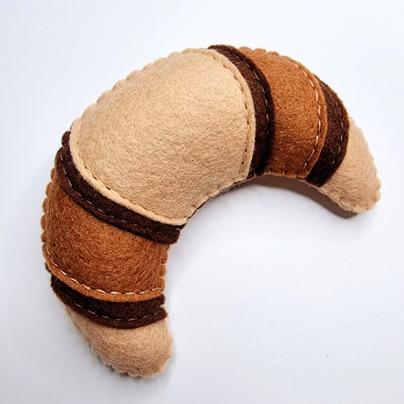 Felt French Croissant PDF Sewing Pattern Tutorial Perfect Etsy UK