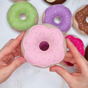 Felt Donut Sewing Pattern: Beginner-Friendly Pretend Play Food (PDF Download)
