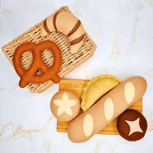 Naaipatroon viltbrood: eenvoudig doe-het-zelf fantasiespel eten voor kinderen rollenspel (pdf)