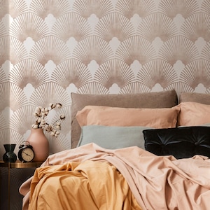 Moder Art Deco Wallpaper Peel and Stick and Traditional Wallpaper - C083